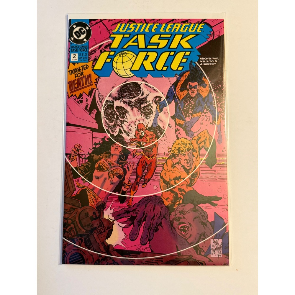 Justice League Task Force 2 DC Comics 1993 Nightwing Flash‎ Aquaman Sal Velluto